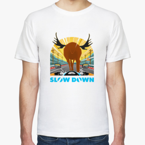 Футболка с принтом Не гони!