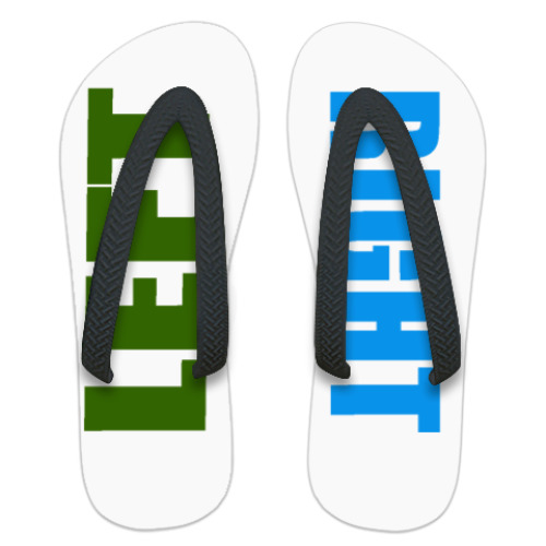 Шлепанцы (сланцы) с принтом  LR