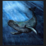 Акварельный кит