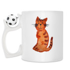 Кружка с футбольным мячиком