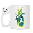 Кружка с футбольным мячиком