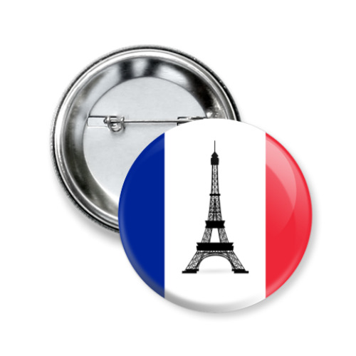 Значок 50мм с принтом  France