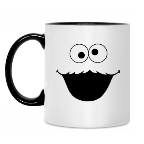 Кружка с принтом Cookie Monster