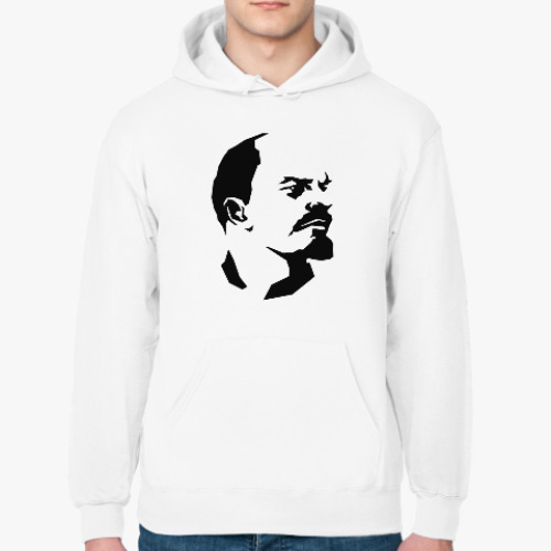 Толстовка худи с принтом Ленин