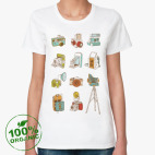 Женская футболка органик