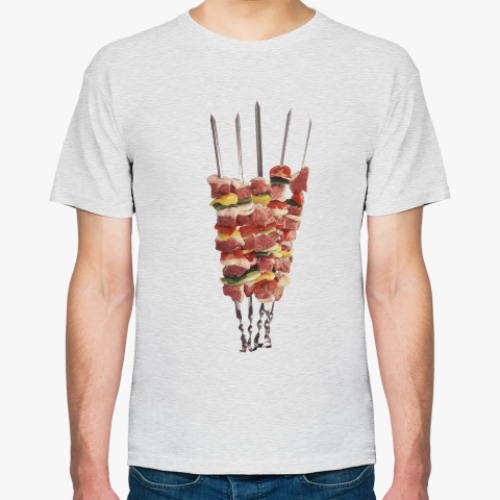 Футболка с принтом Шашлык