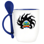 Black hole eating a globurger