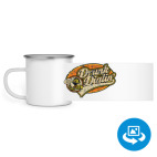 Кружка металлическая белая (круговая запечатка)