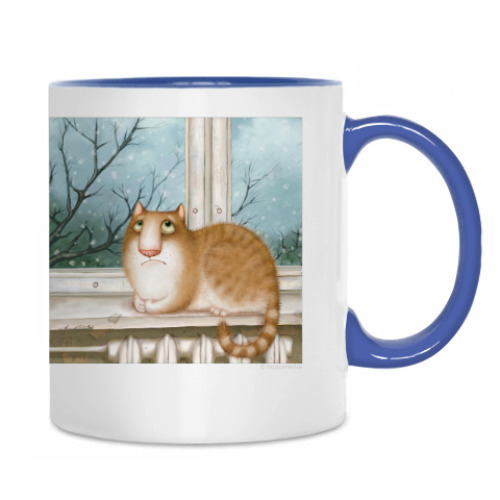 Кружка с принтом Кошка