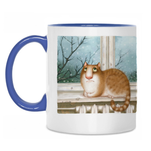 Кружка с принтом Кошка