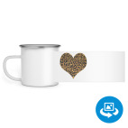 Кружка металлическая белая (круговая запечатка)