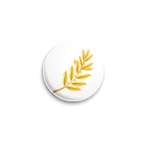 Значок 25мм с принтом Ветка