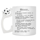 Кружка с футбольным мячиком