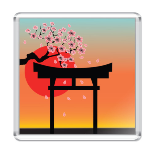 Магнит с принтом   Япония