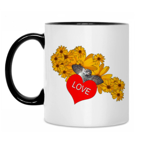 Кружка с принтом Любовь