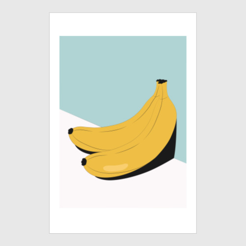Постер с принтом Бананы