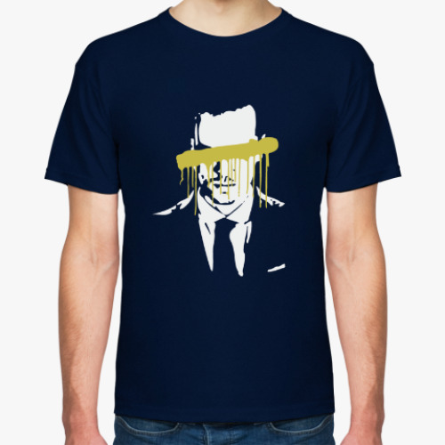 Футболка с принтом Мориарти с перечеркнутыми глазами