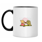 Кружка двухцветная