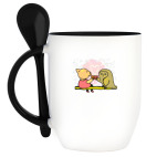 Кружка с ложкой