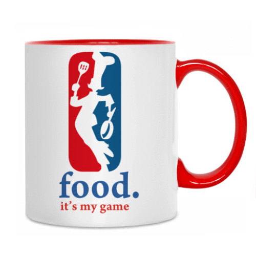 Кружка с принтом Food its my game