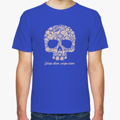 Футболка с принтом Carpe diem, carpe viam