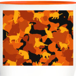 Коты на камуфляже