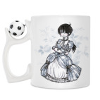 Кружка с футбольным мячиком