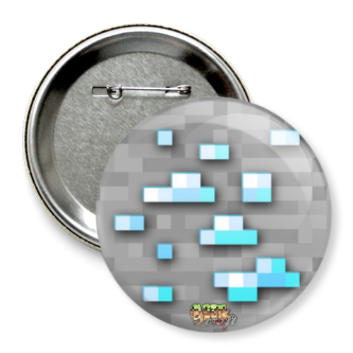 Значок 75мм с принтом 'Алмаз'