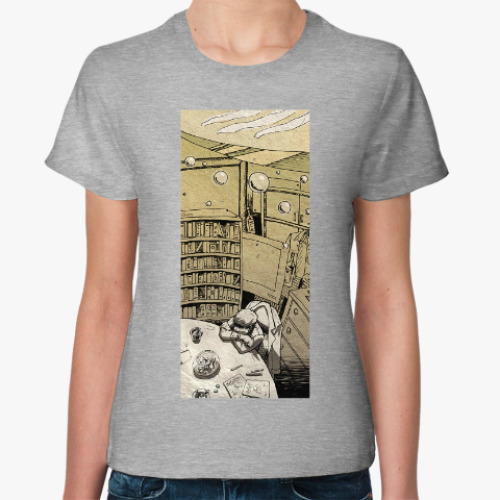 Женская футболка с принтом Аквариум