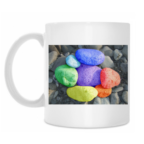 Кружка с принтом Каменная радуга