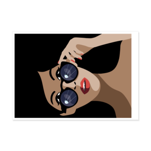 Виниловые наклейки с принтом Спутник