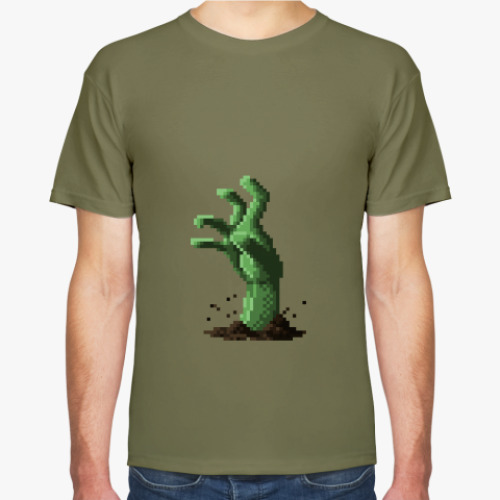 Футболка с принтом ZOMBIE HAND