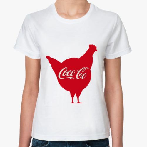 Классическая футболка с принтом  Coco-Co