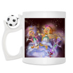 Кружка с футбольным мячиком