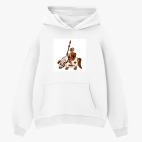 Толстовка худи оверсайз