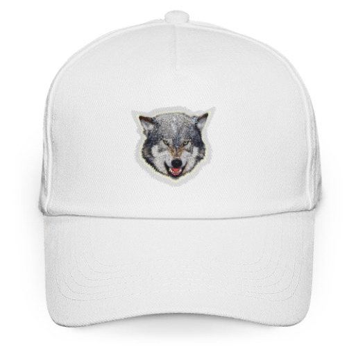 Кепка бейсболка с принтом Волк