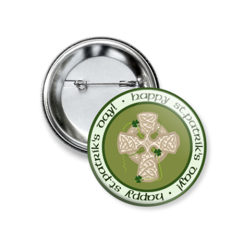 Значок 37мм с принтом Кельтский крест