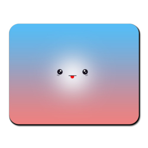 Коврик для мыши с принтом Kawaii забавная мордочка