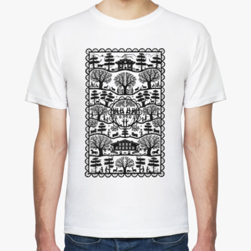 Футболка с принтом The Alpine village