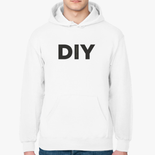 Толстовка худи с принтом Сделай сам