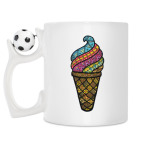 Кружка с футбольным мячиком