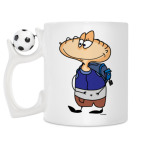 Кружка с футбольным мячиком