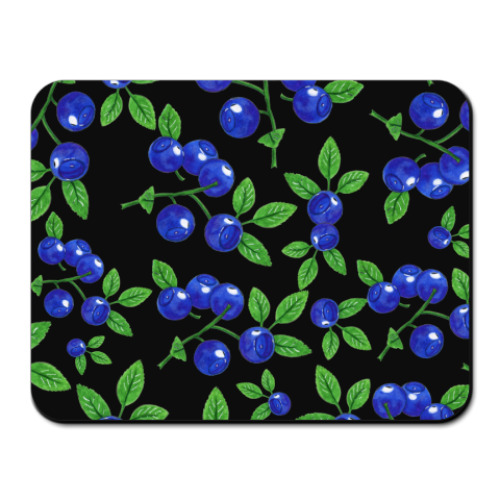 Коврик для мыши с принтом "Черничная ночь"