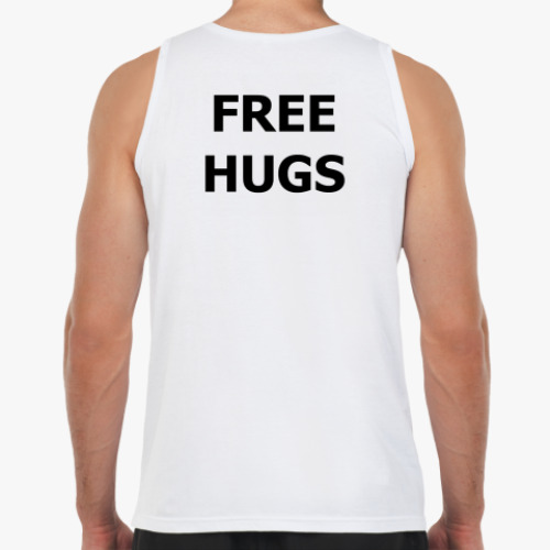 Майка с принтом FREE HUGS