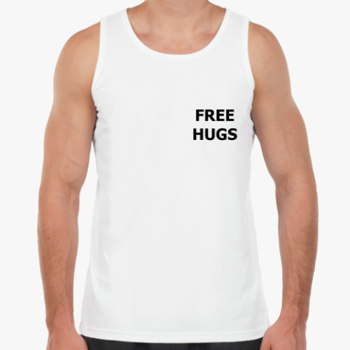 Майка с принтом FREE HUGS