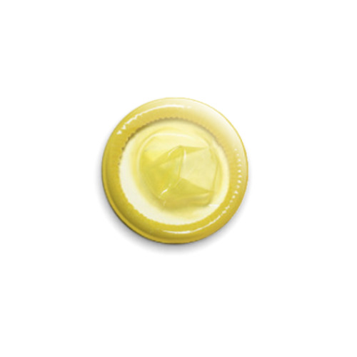 Значок 25мм с принтом Презерватив