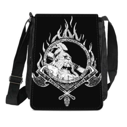 Сумка-планшет с принтом Акс - ДОТА 2 (Axe - DOTA 2)