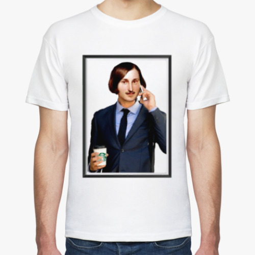 Футболка с принтом Гоголь позвонит