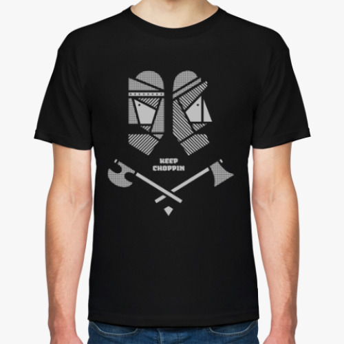Футболка с принтом KEEP CHOPPIN