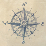 Море винтаж компас